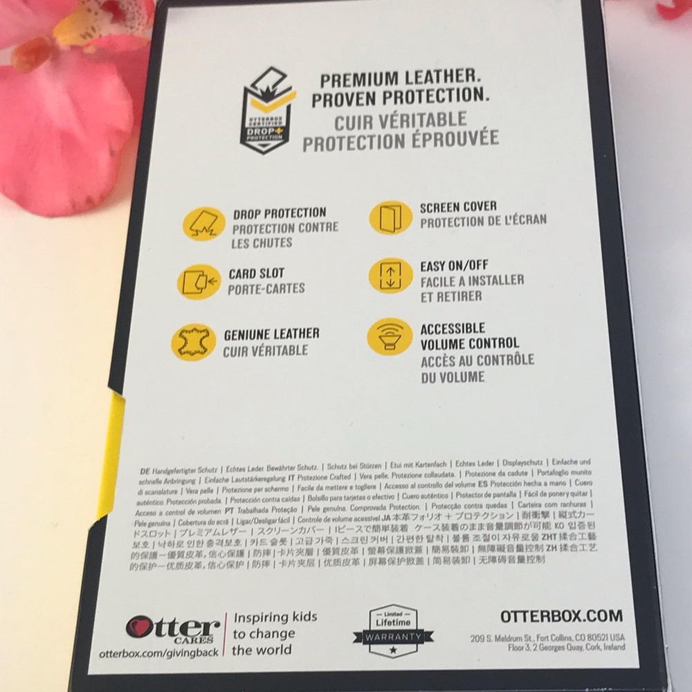 OtterBox iPhone X White LEATHER Folio NIB📱 - Picture 7 of 7